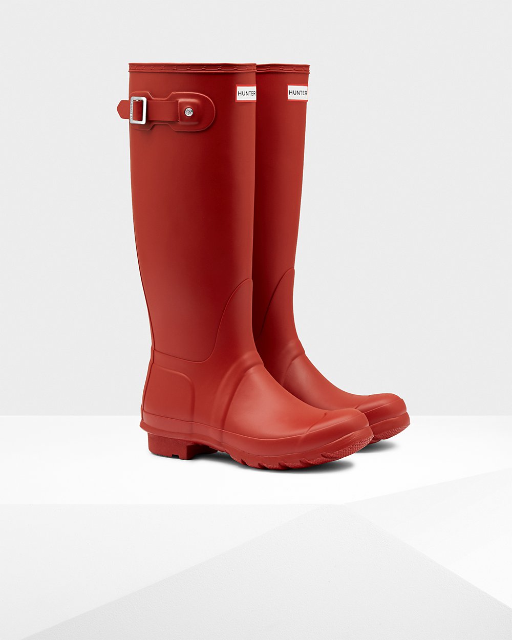 Hunter Original Tall Rain Boots - Shop Online Womens Red - XYEUIS145